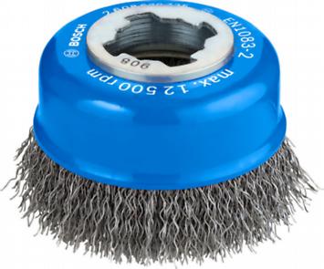 Bosch PRO Metal X-Lock Topfbürste,75x0.3mm für Stahl