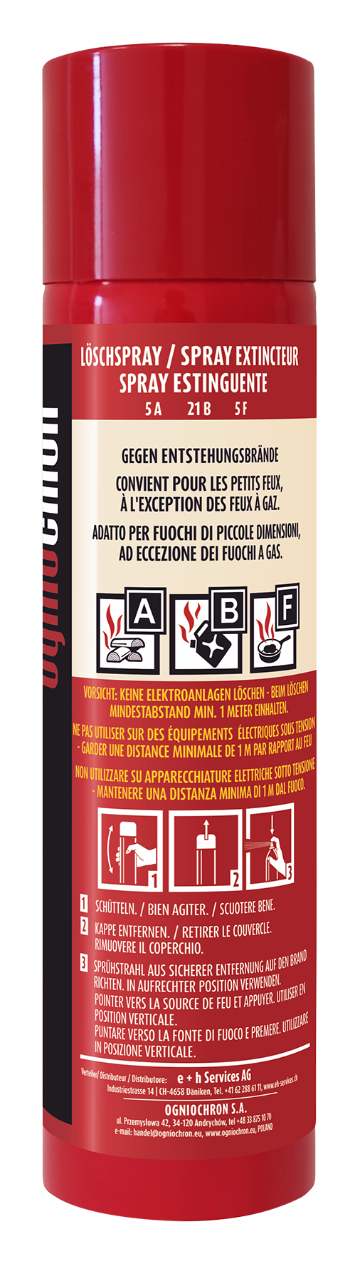 Feuerlöschspray Schaum 600 ml ABF