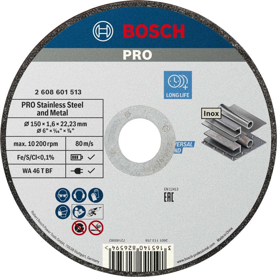 Bosch PRO Trennscheibe INOX 150 x 1.6mm