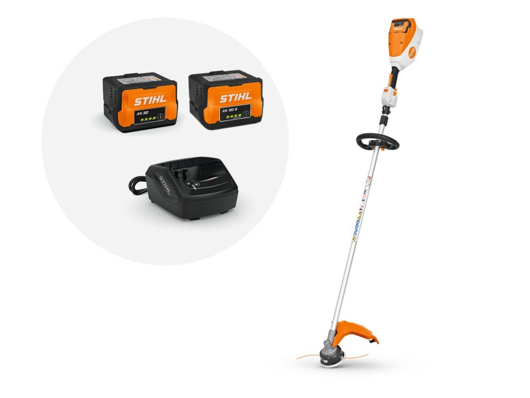 STIHL Akku-Motorsense FSA 80 R mit 2 Akkus