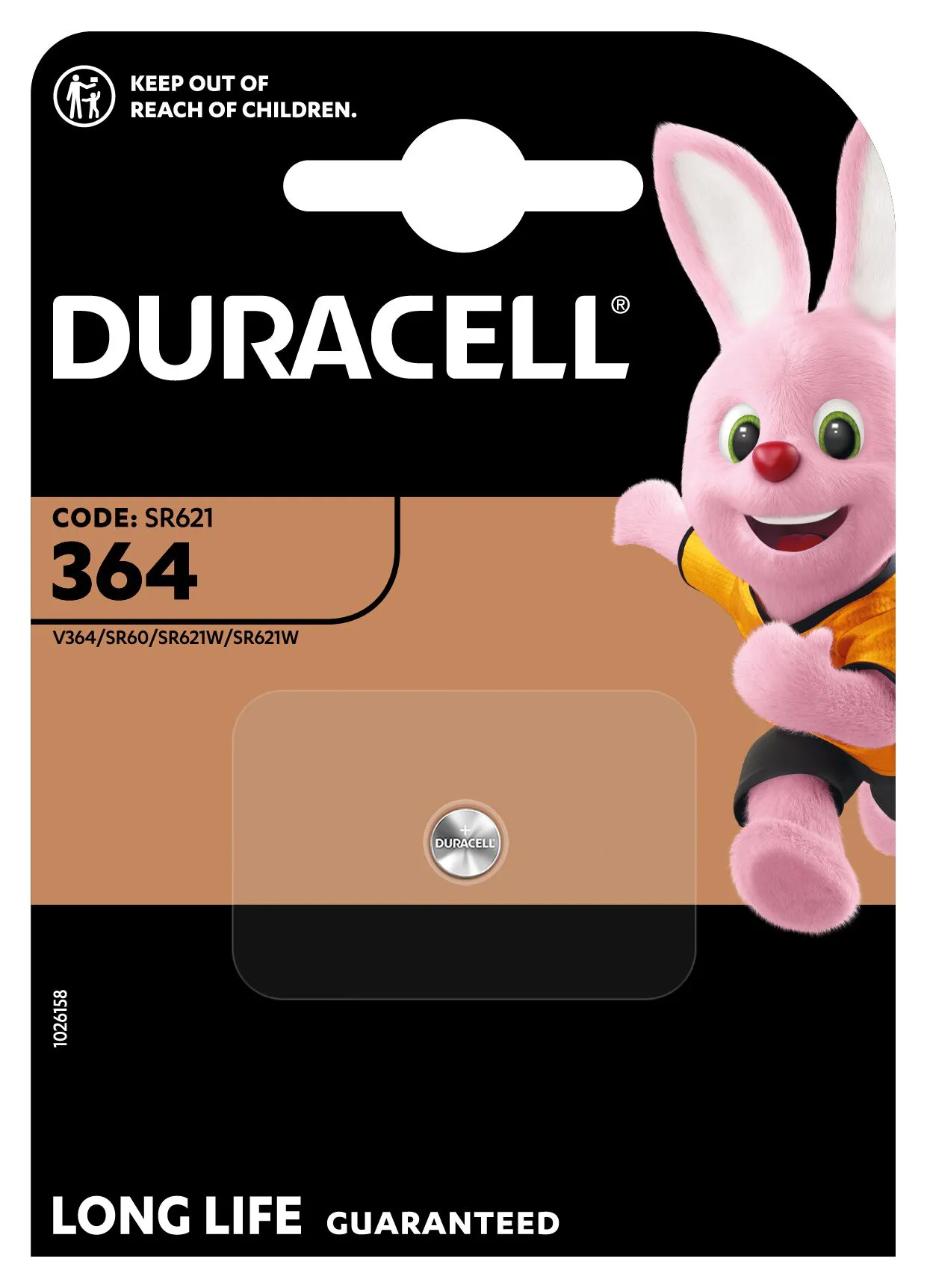 Duracell Batterie 364/SR60/SR621 1.5V B1