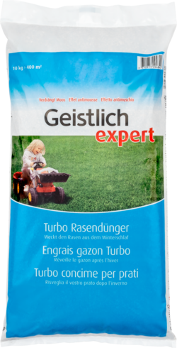 Geistlich Turbo Rasendünger 10kg für 400m2