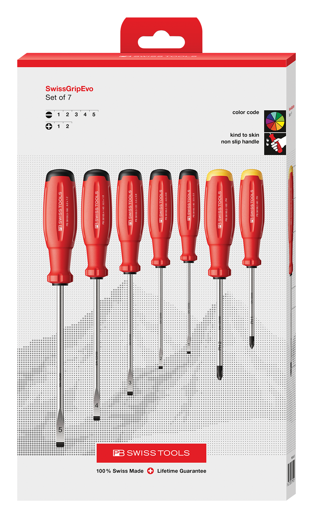 PB Schraubenzieherset SwissGrip 38252 Evo H CBB