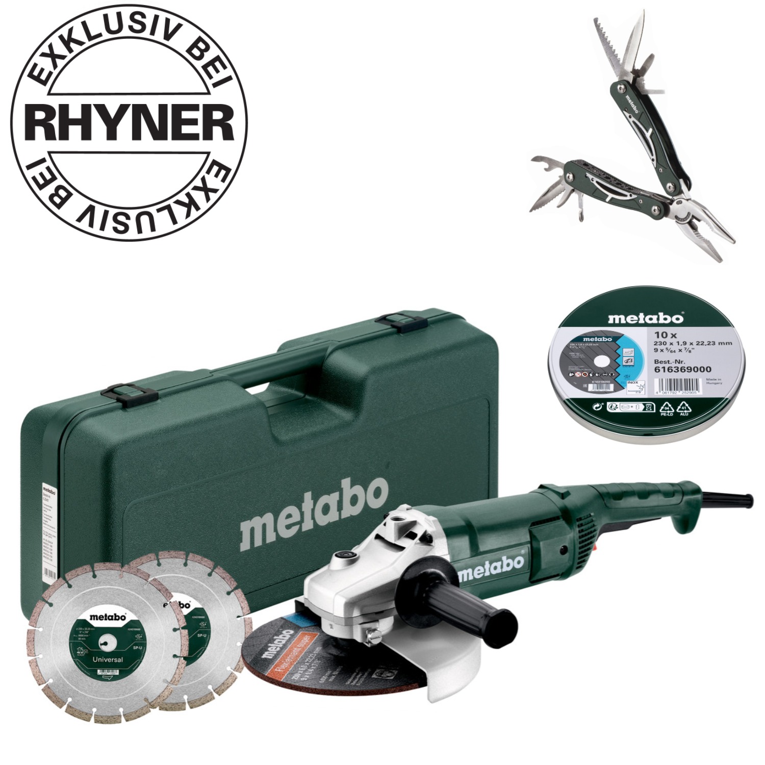 Metabo Winkelschleifer WE 2200-230 RHYNER-Set