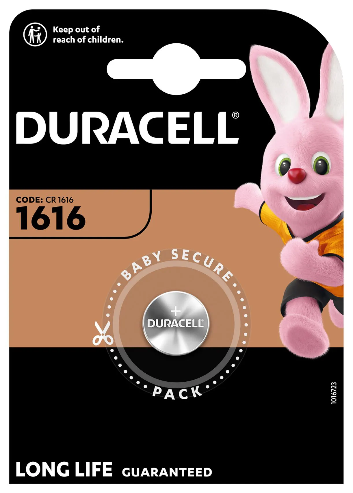 Duracell Knopfbatterie 3V Lithium/CR1616