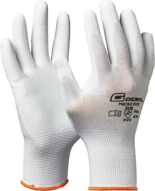 Gebol Arbeitshandschuh Micro-Flex weiss Gr. 8